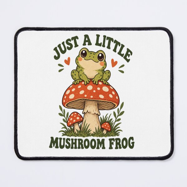 Item preview, Cute Mushroom Frog – Vintage Cottagecore Frog Design designed and sold by KhadijaArt ⭐⭐⭐⭐⭐.