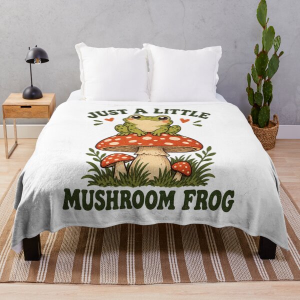 Item preview, Cute Mushroom Frog – Vintage Cottagecore Frog Design designed and sold by KhadijaArt ⭐⭐⭐⭐⭐.