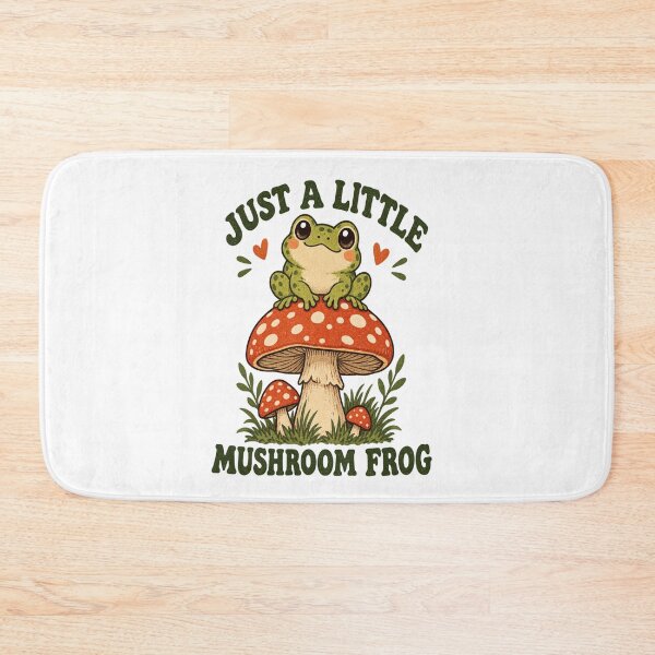 Item preview, Cute Mushroom Frog – Vintage Cottagecore Frog Design designed and sold by KhadijaArt ⭐⭐⭐⭐⭐.