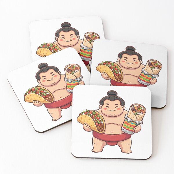 Item preview, Simple and Cute Sumo Logo - Tacos and Burrito designed and sold by Studio-MiMi.