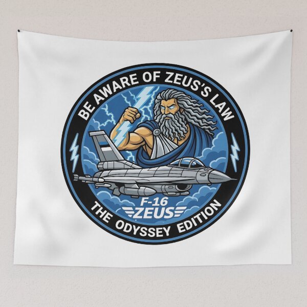 Item preview, Hellenic Air Force F-16 Zeus Demo Team The Odyssey Edition Patch designed and sold by CharlieDesings.