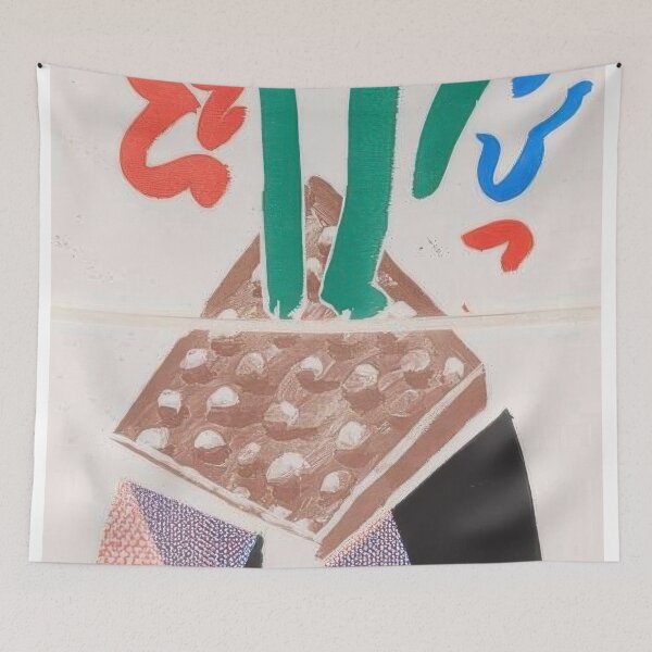 Item preview, David Hockney -  Red, Blue And Green Flowers - Signed Print by David Hockney undefinedr designed and sold by LILLIANSTRANGEy.
