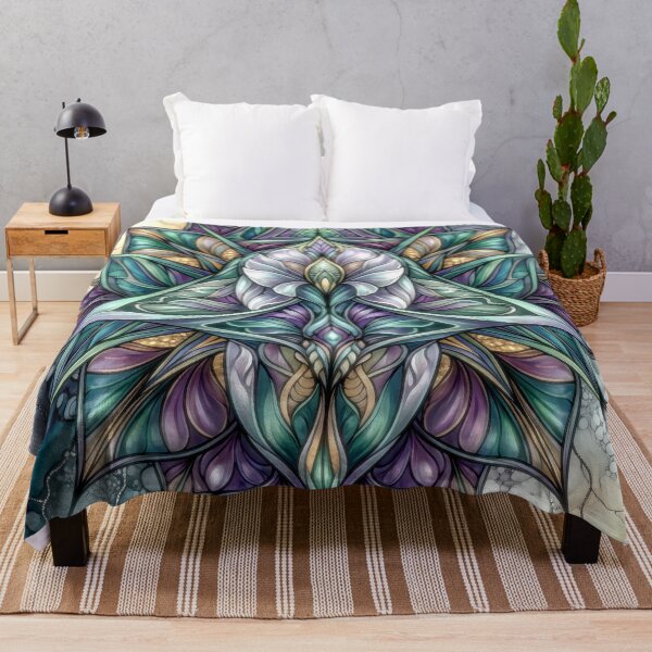 Item preview, Psychedelic Iris Mandala Art Print designed and sold by Frackxion.