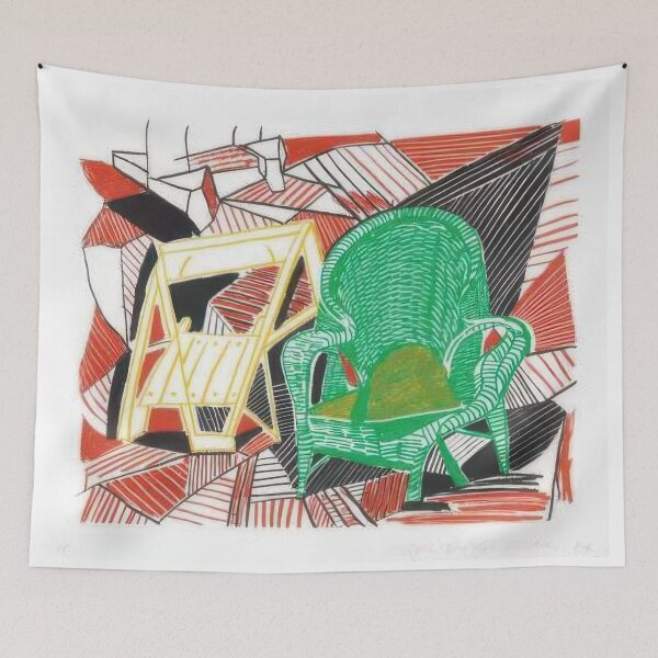Item preview, David Hockney -  Two Pembroke Studio Chairs - Signed Print by David Hockney undefinedr designed and sold by LILLIANSTRANGEy.