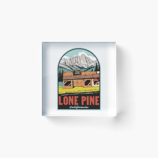 Item preview, Lone Pine California Vintage Mountain Travel Badge designed and sold by HalpinDesign.