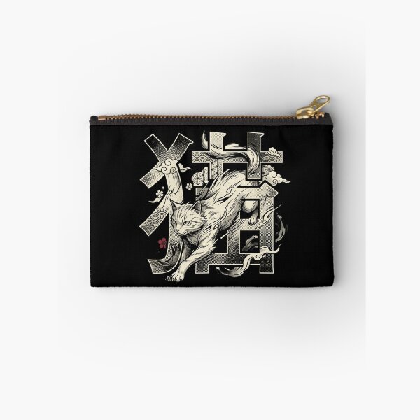 Item preview, Japanese Cat Kanji Streetwear Neko White Tabby Anime Art designed and sold by mood-draftsman.