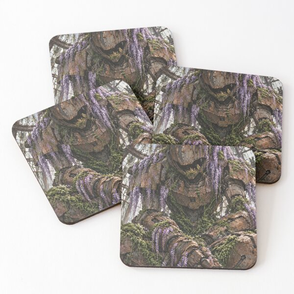 Item preview, Abandoned Mech Beneath Cascading Wisteria designed and sold by MouradStudio.