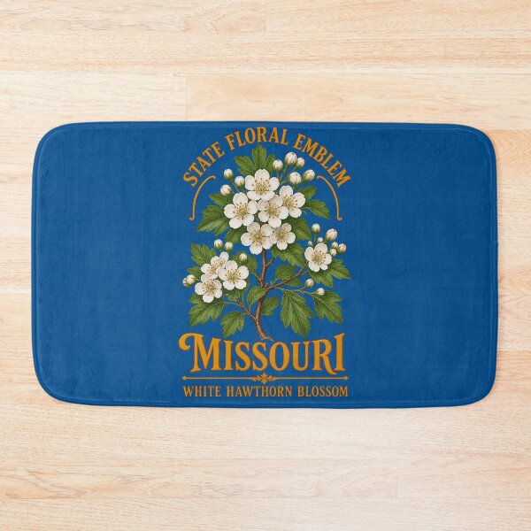 Item preview, Show-Me Region White Hawthorn Flowers Motif designed and sold by taiche.