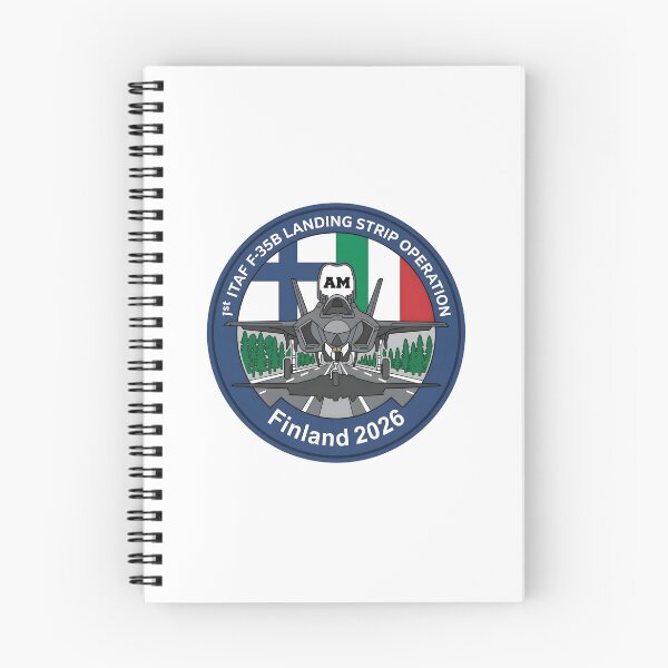 Item preview, Italian Air Force F-35B 1st Landing Strip Operation Finland 2026 Patch designed and sold by CharlieDesings.