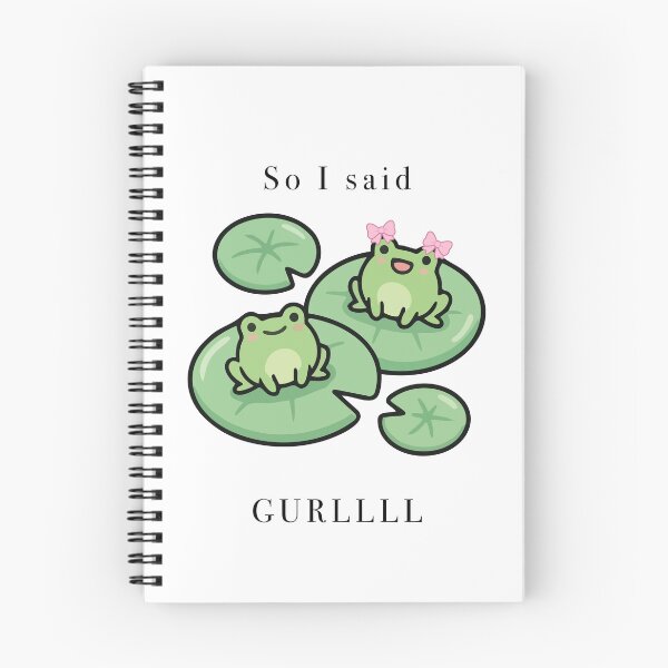 Item preview, Cute Frogs On Lily Pads So I Said GURLLLL designed and sold by Cozy Moss Studio.