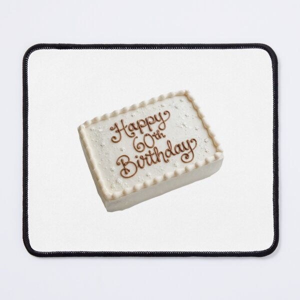 Item preview, Happy 60th birthday 60 cute adorable cake party vanilla white kawaii designed and sold by CheeseBlueprint.