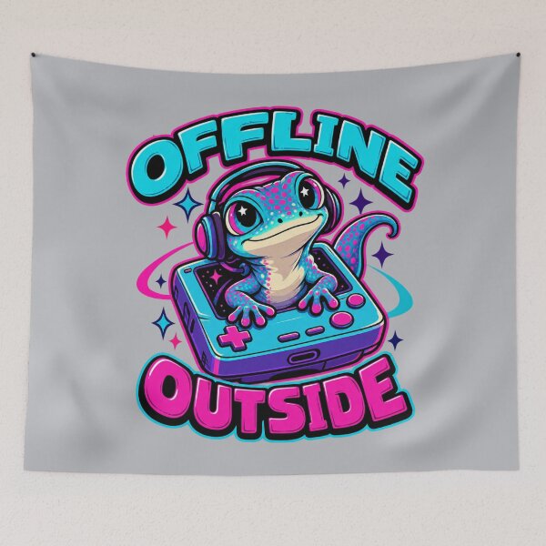 Item preview, Offline Outside – Cosmic Gecko Gaming designed and sold by Planetporridge.