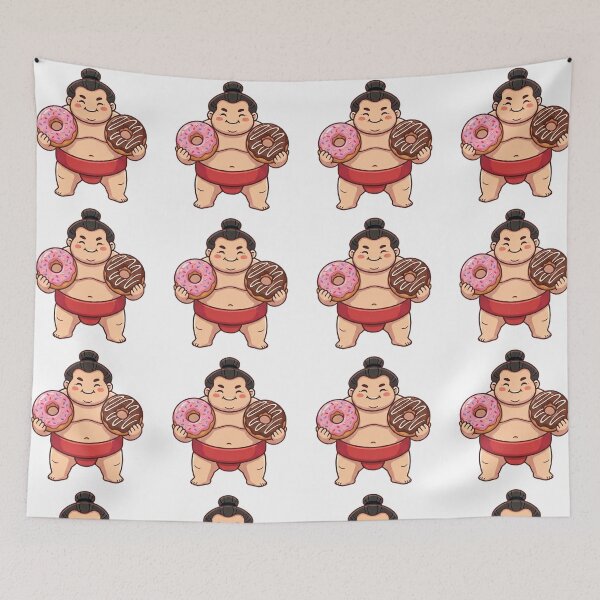 Item preview, Simple and Cute Sumo Logo - Donuts designed and sold by Studio-MiMi.