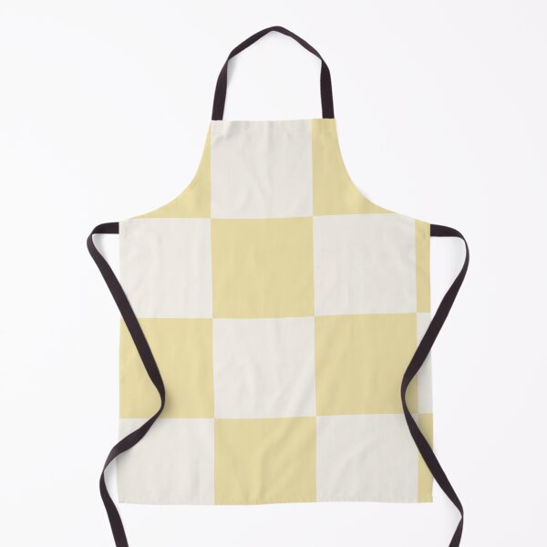 Item preview, Large Butter Yellow Checkerboard Sticker | Warm Cottagecore Checkered Pattern designed and sold by DColourMuse.