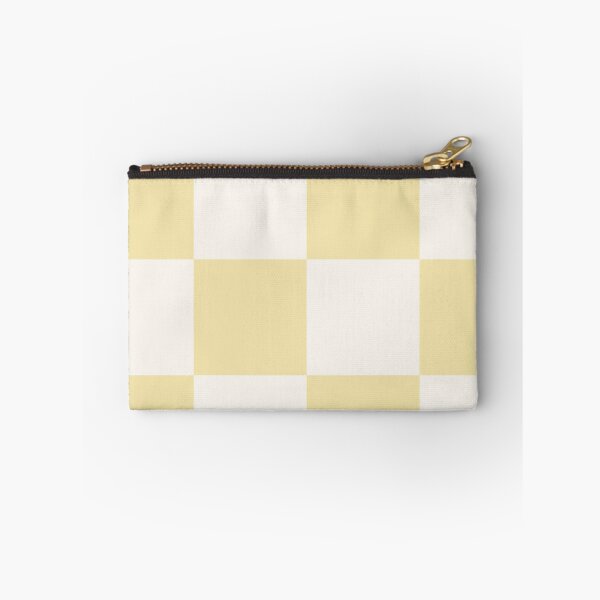 Item preview, Large Butter Yellow Checkerboard Sticker | Warm Cottagecore Checkered Pattern designed and sold by DColourMuse.