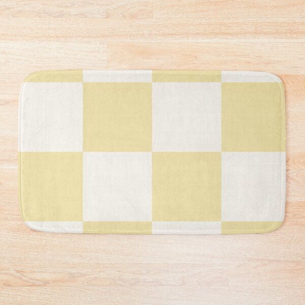Item preview, Large Butter Yellow Checkerboard Sticker | Warm Cottagecore Checkered Pattern designed and sold by DColourMuse.