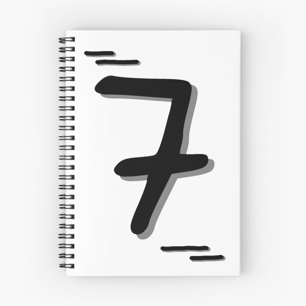 Item preview, Number 7 - Bold Black Artistic Numeral Design designed and sold by Dyche Studio.