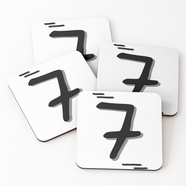 Item preview, Number 7 - Bold Black Artistic Numeral Design designed and sold by Dyche Studio.