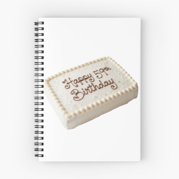 Item preview, Happy 59th birthday 59 cute adorable cake party vanilla white kawaii designed and sold by CheeseBlueprint.