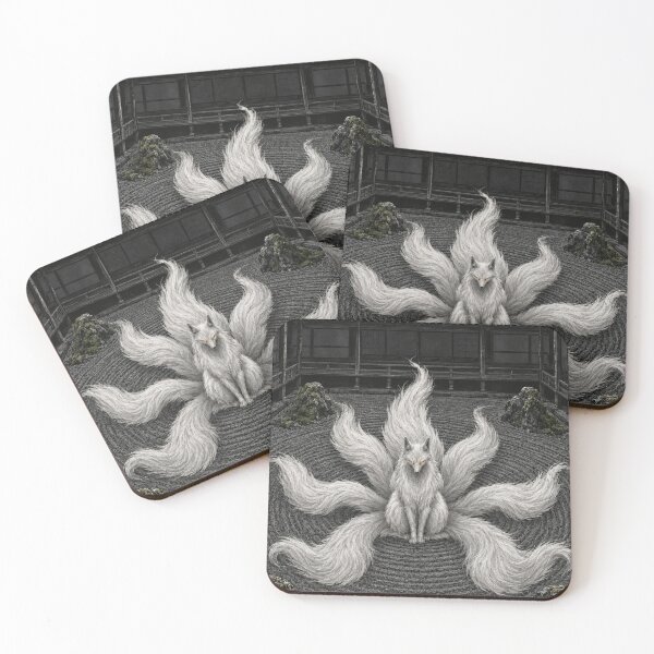 Item preview, Nine-Tailed Fox Beneath the Full Moon designed and sold by MouradStudio.
