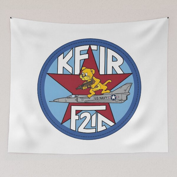 Item preview, US Navy F-21A Kfir Adversary Squadron Morale Patch designed and sold by CharlieDesings.