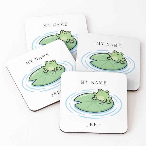 Item preview, Cute Frog My Name Is Jeff Lilypad designed and sold by Cozy Moss Studio.