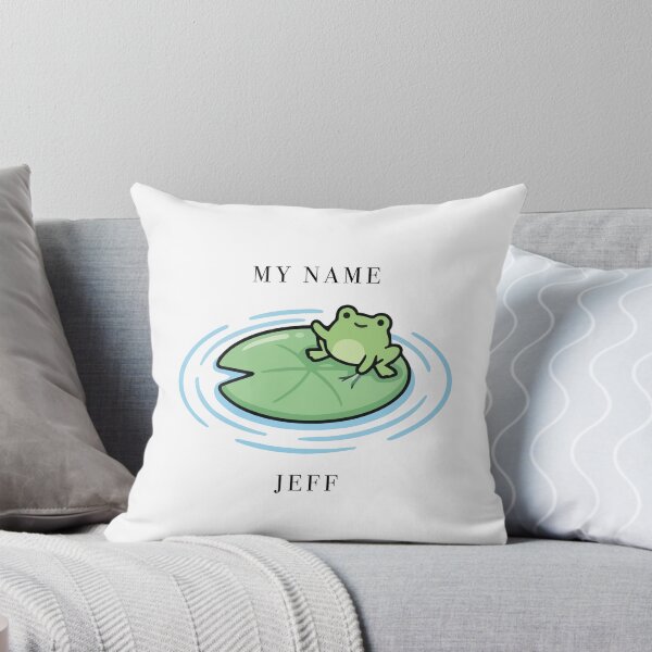 Item preview, Cute Frog My Name Is Jeff Lilypad designed and sold by Cozy Moss Studio.
