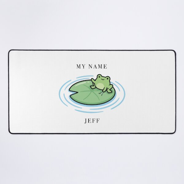Item preview, Cute Frog My Name Is Jeff Lilypad designed and sold by Cozy Moss Studio.