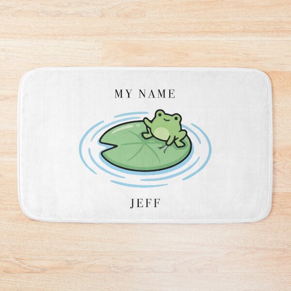 Item preview, Cute Frog My Name Is Jeff Lilypad designed and sold by Cozy Moss Studio.