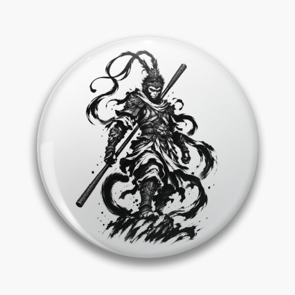 Item preview, Sun Wukong Monkey King Black Ink Warrior Chinese Mythology  designed and sold by Leeded.