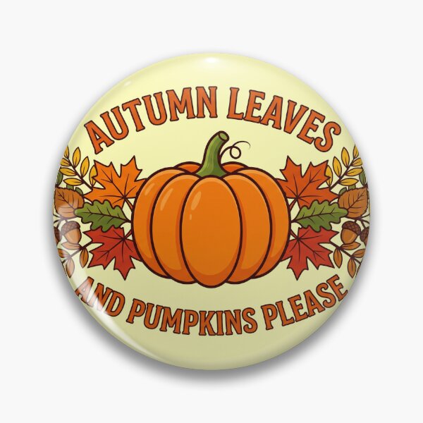Item preview, Autumn Leaves And Pumpkins Please Fall Harvest Vector designed and sold by Studio_88.