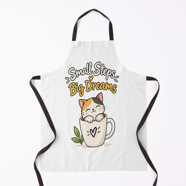 Item preview, Small Steps Big Dreams – Cute Cat Mug designed and sold by ✨ Daily Vibe Studio ✨.