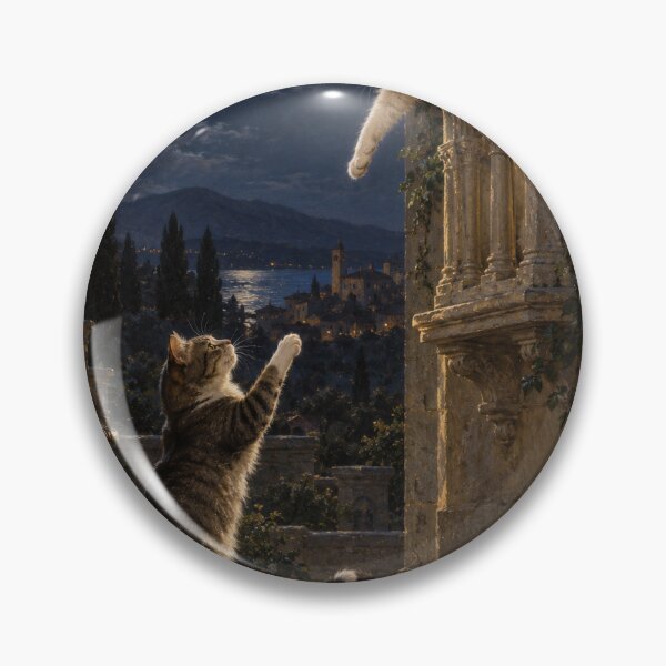 Item preview, Moonlit Reach of Two Lover Cats designed and sold by Ocelot-T.