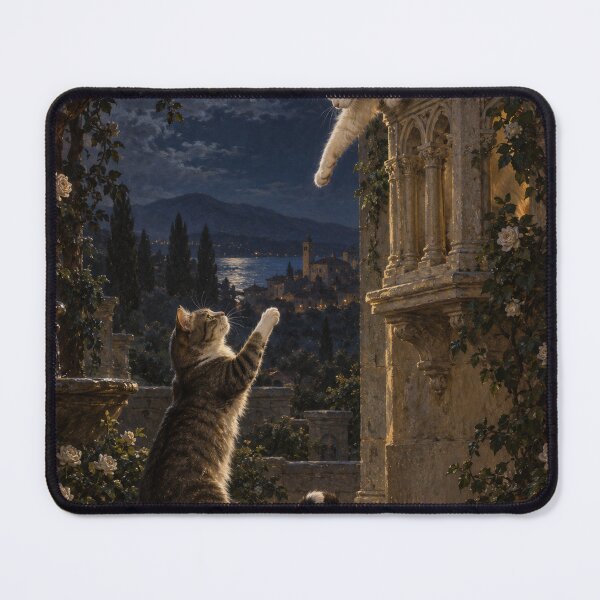 Item preview, Moonlit Reach of Two Lover Cats designed and sold by Ocelot-T.