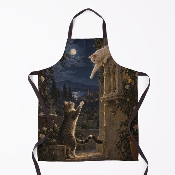 Item preview, Moonlit Reach of Two Lover Cats designed and sold by Ocelot-T.