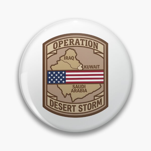 Item preview, Operation Desert Storm Veteran Commemorative Shield Patch designed and sold by CharlieDesings.