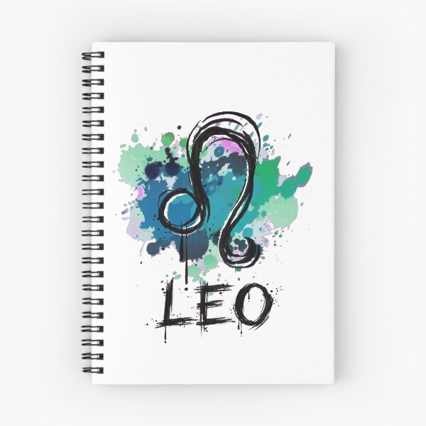Item preview, Leo Zodiac Sign Watercolor Grunge Green Blue Art designed and sold by Vibe-Vary.