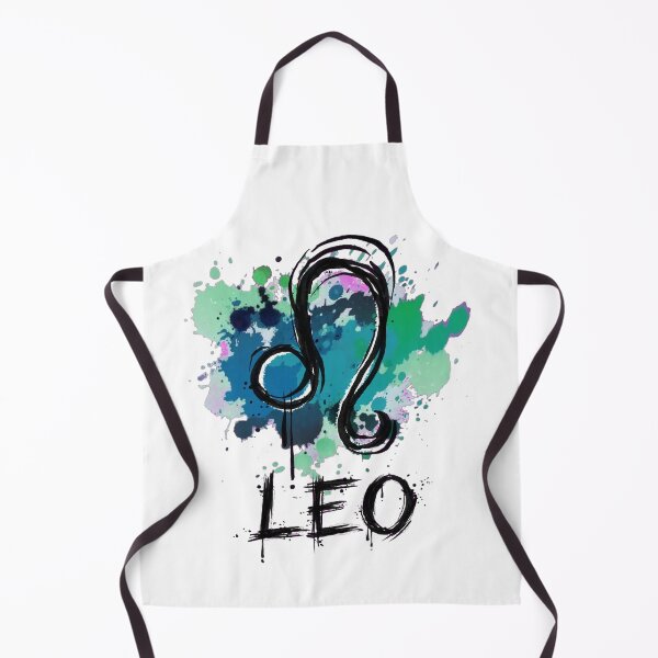 Item preview, Leo Zodiac Sign Watercolor Grunge Green Blue Art designed and sold by Vibe-Vary.