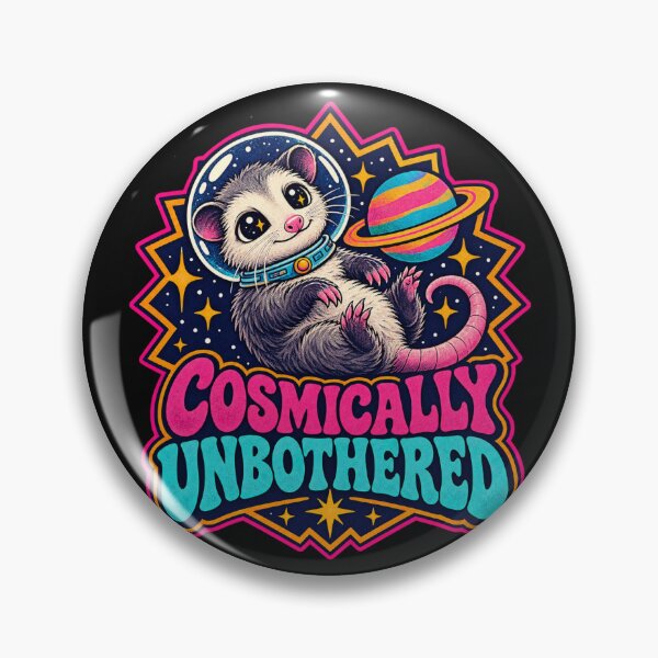 Item preview, Cosmically Unbothered – Cute Space Opossum Retro Cosmic Animal designed and sold by Planetporridge.