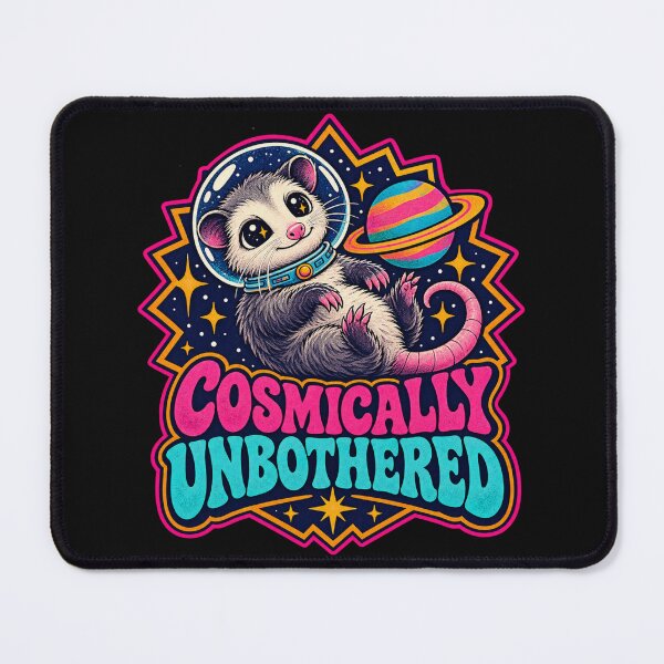 Item preview, Cosmically Unbothered – Cute Space Opossum Retro Cosmic Animal designed and sold by Planetporridge.