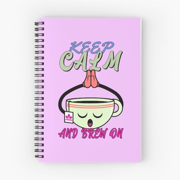 Item preview, Keep Calm and Brew On Cute Teacup Meditation designed and sold by chatzous.