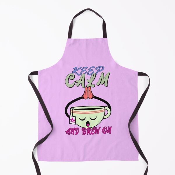 Item preview, Keep Calm and Brew On Cute Teacup Meditation designed and sold by chatzous.