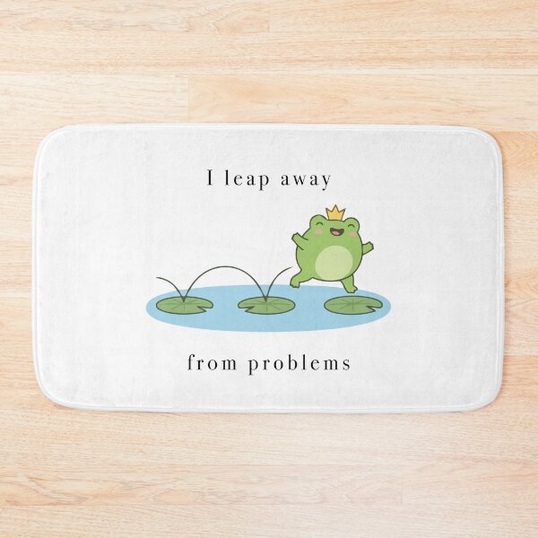 Item preview, Cute Crown Frog Leap Away From Problems designed and sold by Cozy Moss Studio.