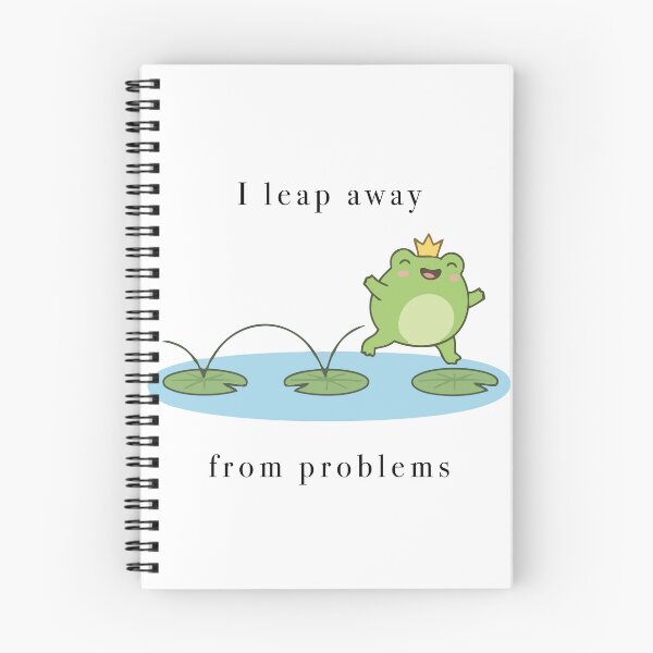 Item preview, Cute Crown Frog Leap Away From Problems designed and sold by Cozy Moss Studio.