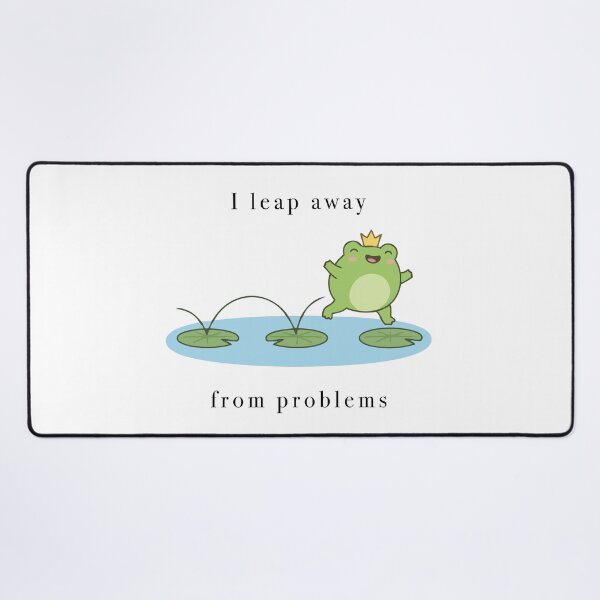 Item preview, Cute Crown Frog Leap Away From Problems designed and sold by Cozy Moss Studio.
