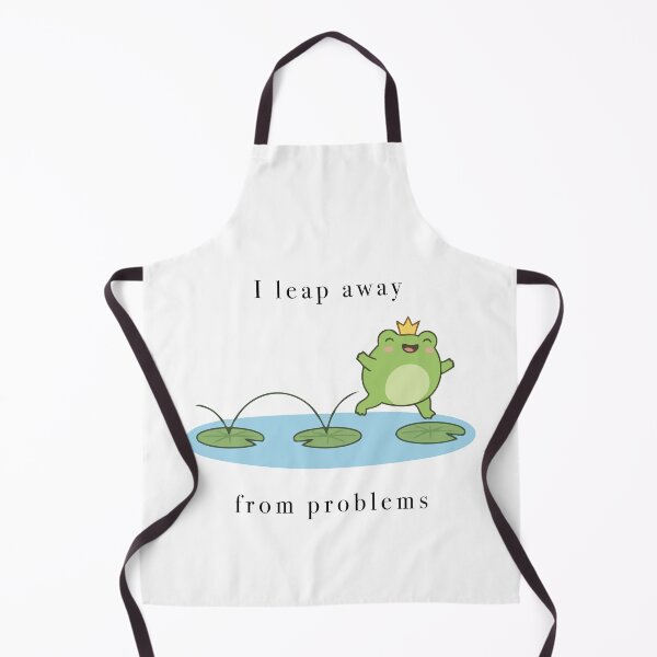 Item preview, Cute Crown Frog Leap Away From Problems designed and sold by Cozy Moss Studio.