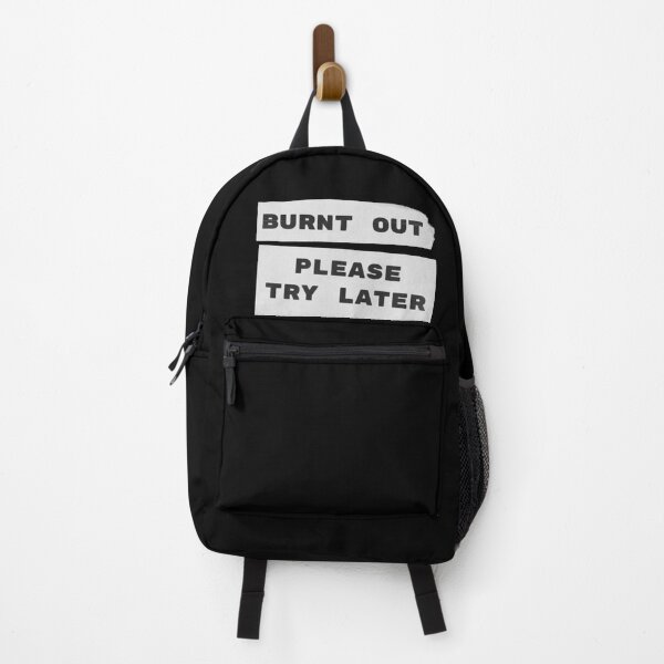 Item preview, Burnt Out. Please Try Later. | Neurodivergent Burnout Punk Slogan designed and sold by Charlee Adams.