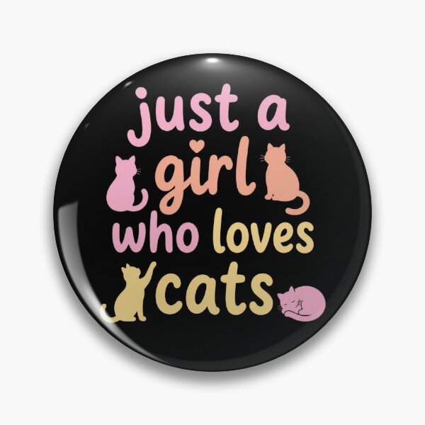 Item preview, just a girl who loves cats designed and sold by MoonMonkeyNbear.