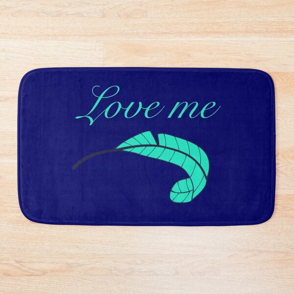 Item preview, Love Me – Turquoise Feather Typography designed and sold by VariusDesigns.