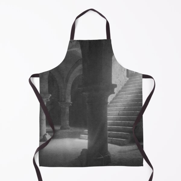 Item preview, 1910 vintage Ancient crypt wine cellar in Province, France architectural interior black and white photographic art print designed and sold by Astrid Arkhangelsky.